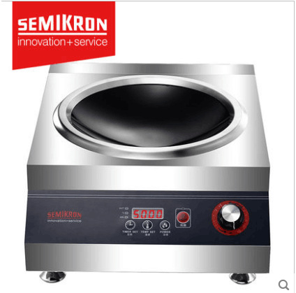 SEMIKRON/賽米控商用電磁爐5000W 大功率5KW臺(tái)式凹面炒爐灶 旋扭