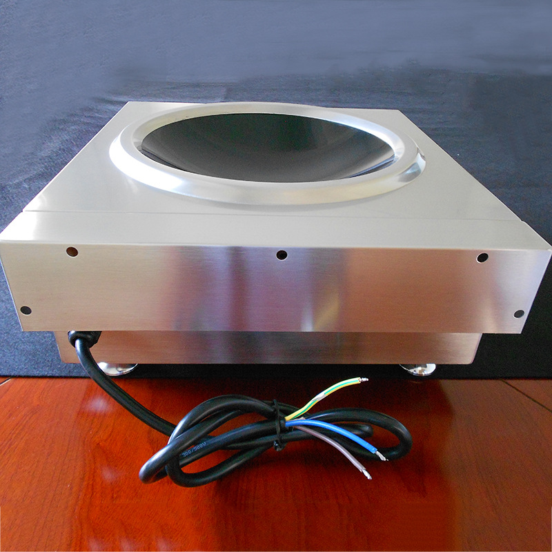 旋轉(zhuǎn)式開關(guān) 商用電磁爐5000W 大功率凹形電炒爐 快炒爐5KW