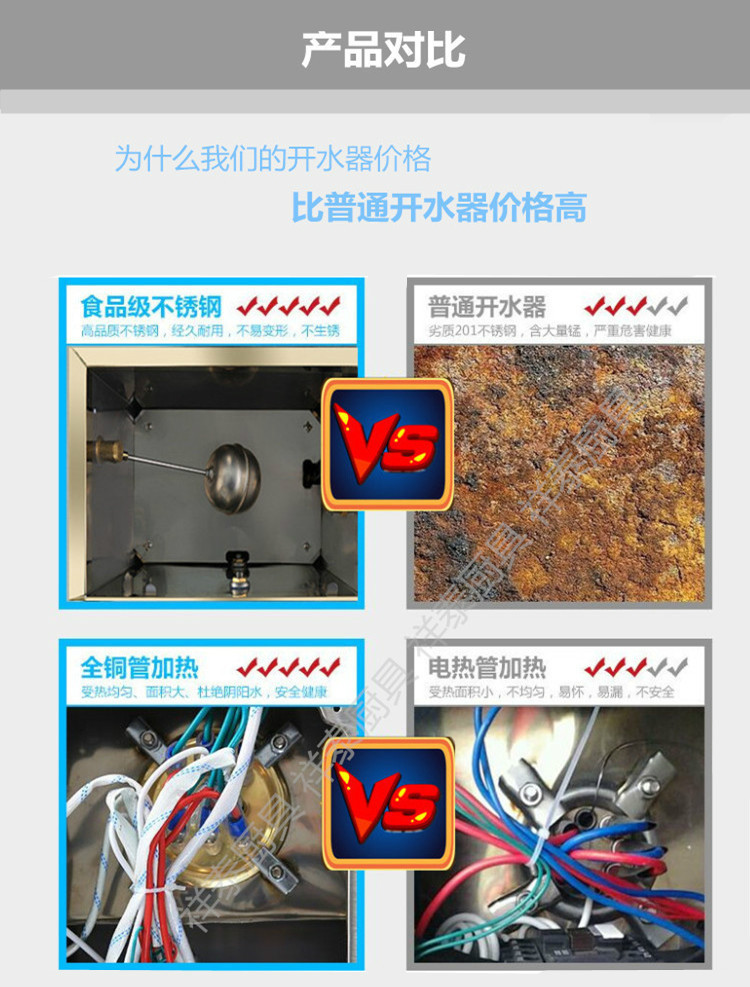 全自動(dòng)電熱開水器 商用熱水器 節(jié)能型6KW60L不銹鋼開水爐 奶茶機(jī)