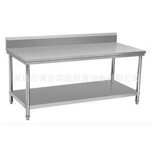 廠家直銷不銹鋼工作臺(tái) 廚房案板操作臺(tái) 打荷臺(tái) 雙層工作臺(tái)
