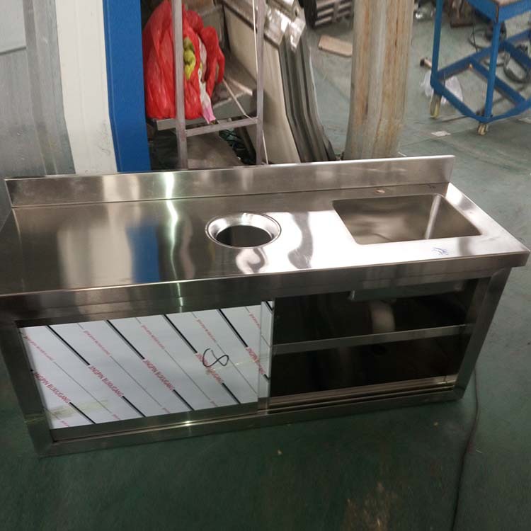 山東淄博供應批發(fā) 不銹鋼收餐臺 殘食臺 推拉收碗車【圖】