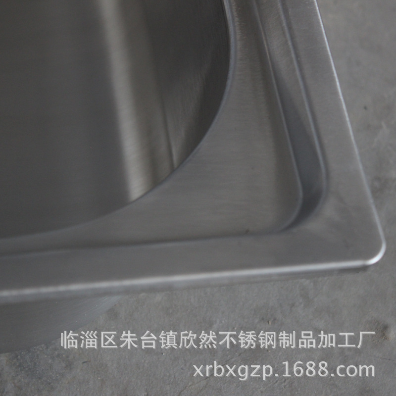 廠家現(xiàn)貨直供 75x40不銹鋼雙星水池 欣然廚房設(shè)備不銹鋼洗碗水槽